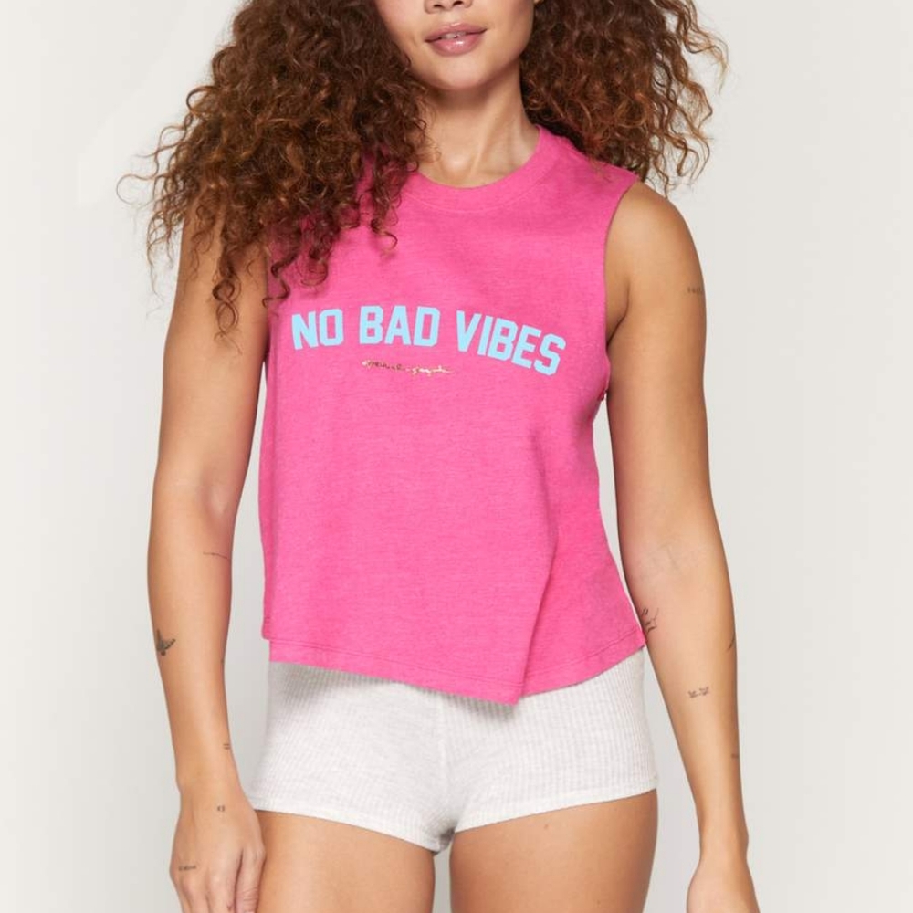 Spiritual Gangster No Bad Vibes Crop Tank